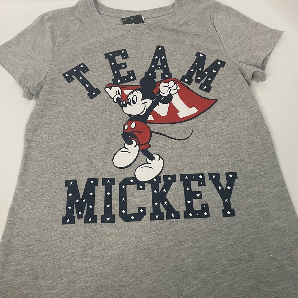 Ladies XS Patriotic Team Mickey Mouse Shirt